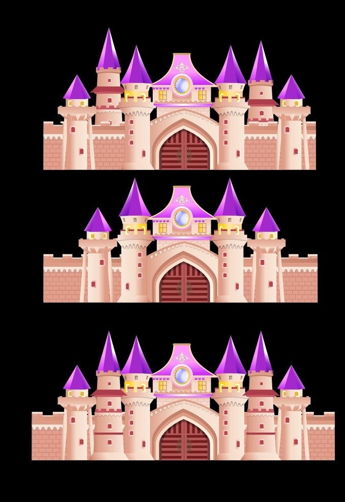 童话城堡 城堡 童话 婚庆 婚礼城堡 舞台背景 童话婚礼 卡通背景 kt板 写真 广告 庆典背景 矢量 模板下载 传统建筑 建筑家居