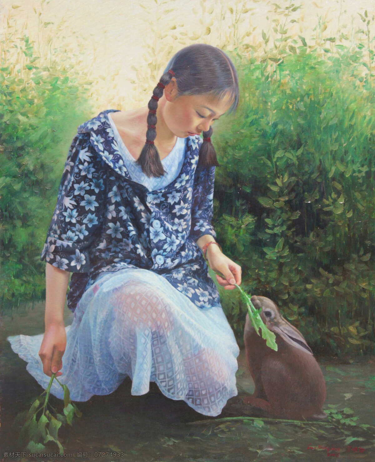 人物油画 油画人物 肖像 肖像油画 油画肖像 画像 油画 油画作品 大师作品 当代 艺术家 作品 西方油画 服装 衣服 妇女 妇人 美女 女人 植物 兔子 动物 裙子 绘画书法 文化艺术