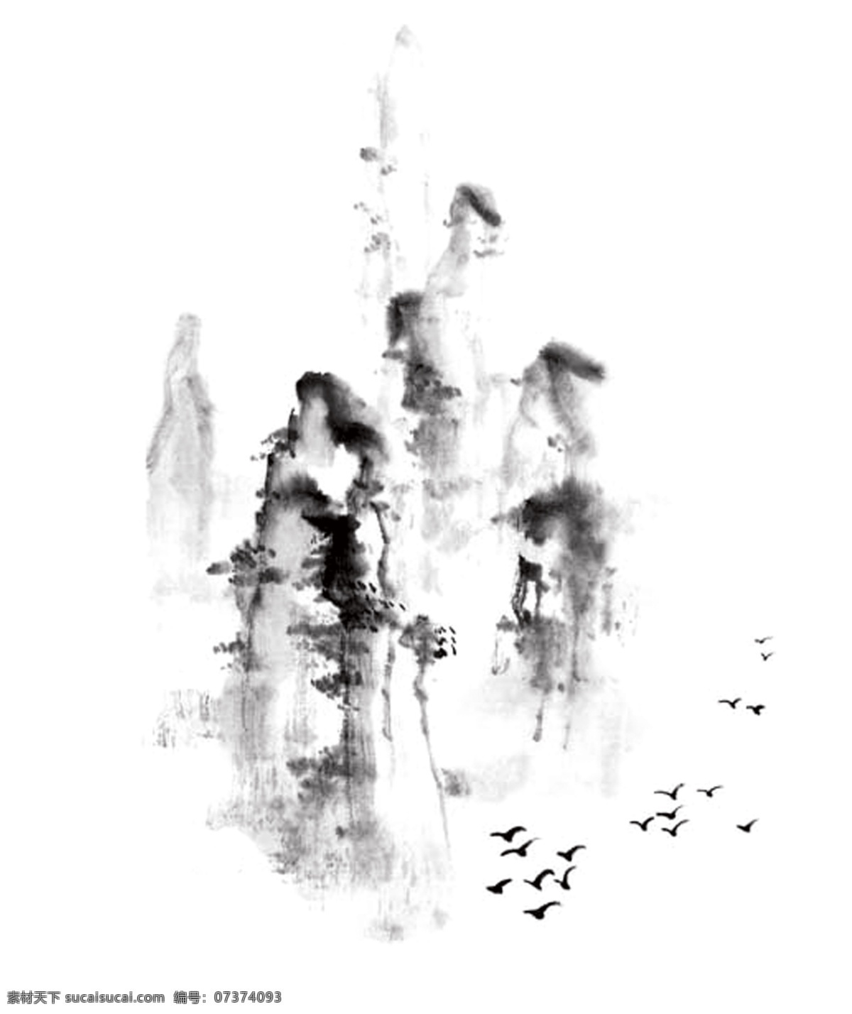 水墨画 现代水墨画 意境水墨画 创意水墨画 抽象水墨画 黑白水墨画 黑白山水画 山水画 写意水墨画 禅意水墨画 装饰水墨画 挂画水墨画 新中式水墨画 泼墨水墨画 玄关水墨画 无框画 梅花 笔触 毛笔
