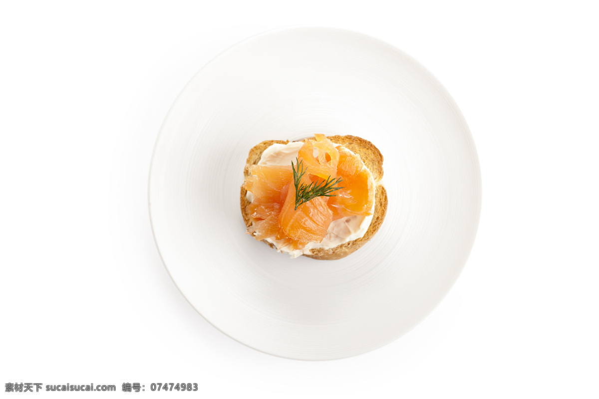 餐饮美食 麦芽 面包 面粉 盘子 三文鱼 食物 开胃菜 西餐 熏三文鱼 鱼类 奶油乳酪 西餐美食 生物世界