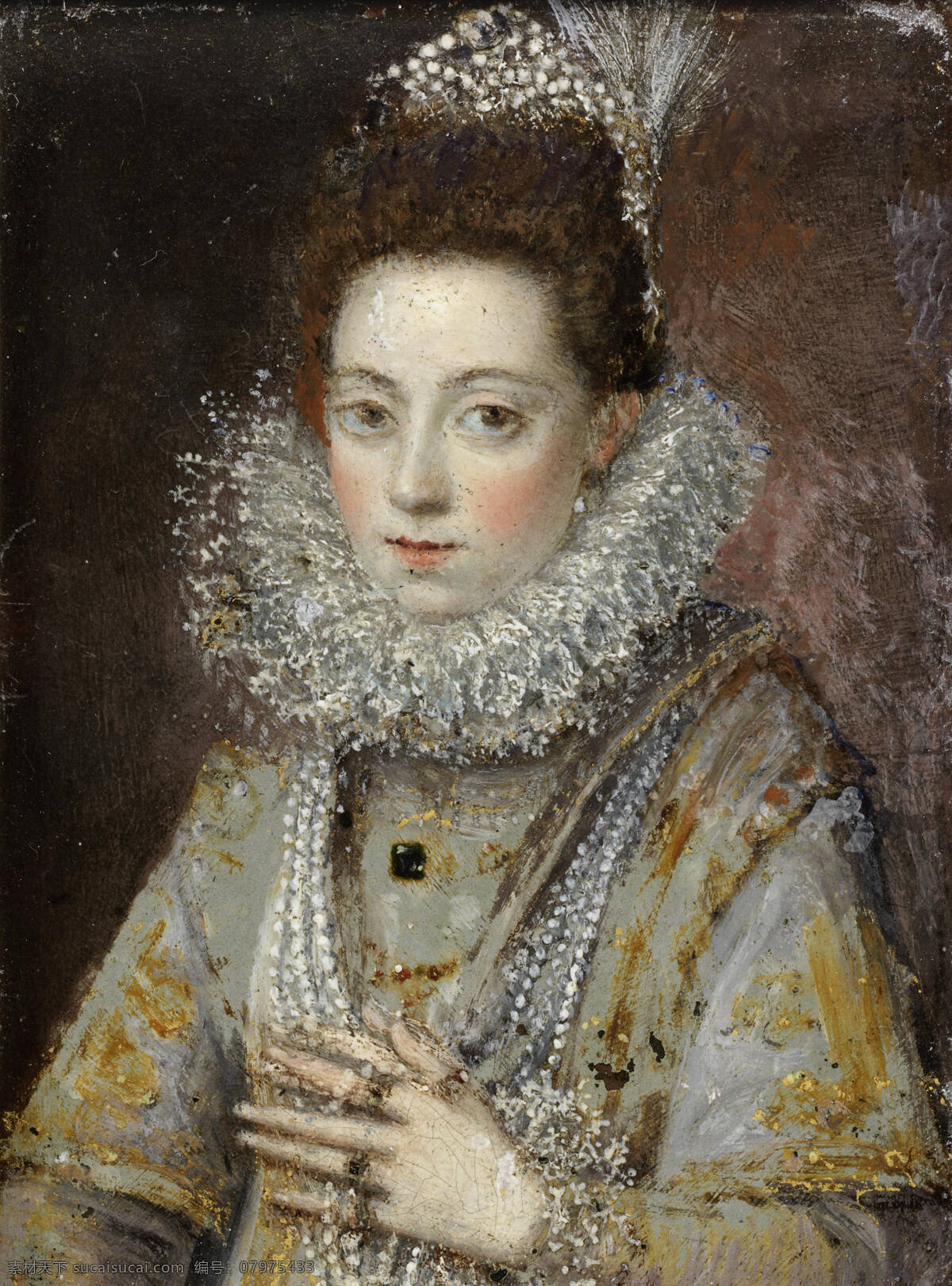 克拉拉 伊莎贝尔 西班牙公主 菲利普四世 长女 法国国王 路易十一 外孙女 奥地利大公 夫人 古典油画 油画 文化艺术 绘画书法