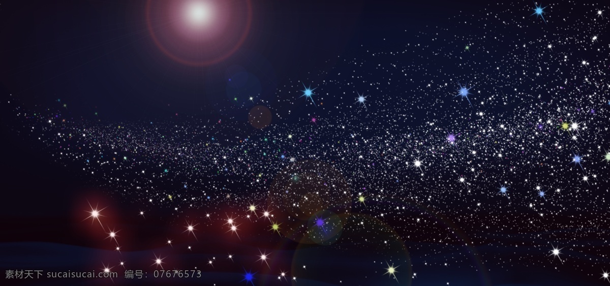 绚丽海报背景 背景 大气 简洁 圣诞 海报 星空 闪粉 分层 背景素材