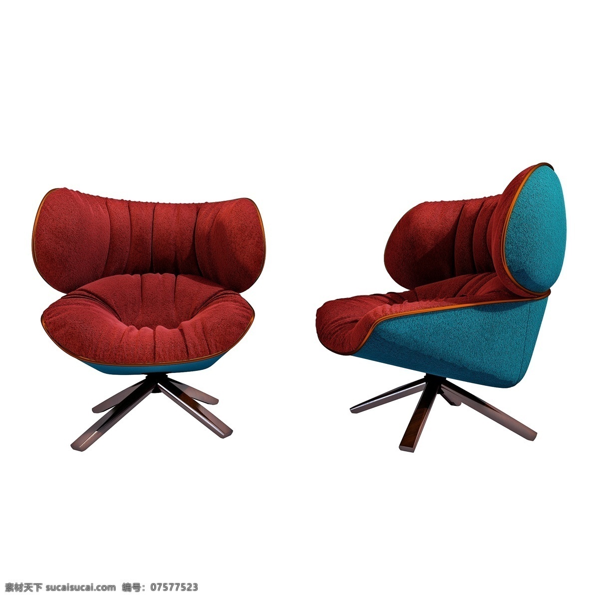 质感 绒布 椅 图 舒适 精致 3d 躺椅 椅子 立体 仿真 沙发 创意 套图 png图 家具