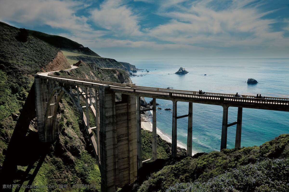 山间 高速公路 高速 公路 路面 桥面 大桥 连接 大山 海边 海滩 大海 海水 天空 建筑 照片 建筑园林 建筑摄影