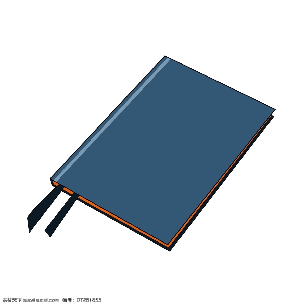 办公 本子 用品 插画 蓝色的本子 卡通插画 办公用品 办公文具 办公插画 办公室用品 办公的本子