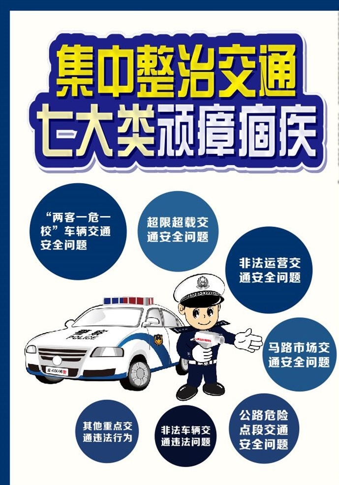 整治交通安全 宣传海报 两客一危一校 车辆交通 机动车安全 超限超载 交通安全问题 非法运营交通 马路市场交通 车辆安全问题 公路危险 点段交通 安全问题 非法车辆 交通违法问题 交通违法行为 交通安全行为 打击交通违法 酒驾 醉驾 交通颍瘴痼疾 交警警察 社会治安 交通规则 遵守交通规则 城市交通安全 海报