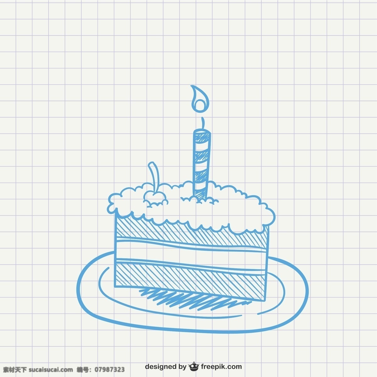 一块蛋糕 生日 蛋糕 蜡烛 生日蛋糕 一块 白色