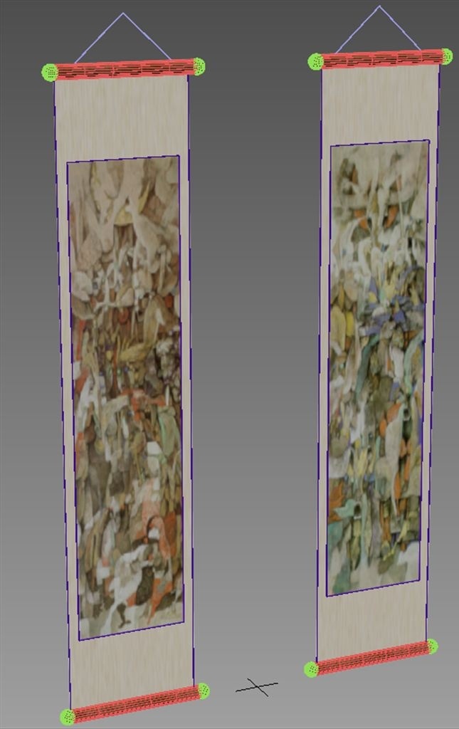 壁画模型 壁画 装饰画 中国画 国画 画卷模型 画卷 模型 室内模型 工艺品 艺术品 装饰品 工艺品模型 艺术品模型 装饰品模型 摆设 软装 软装模型 3d设计 3d作品 max