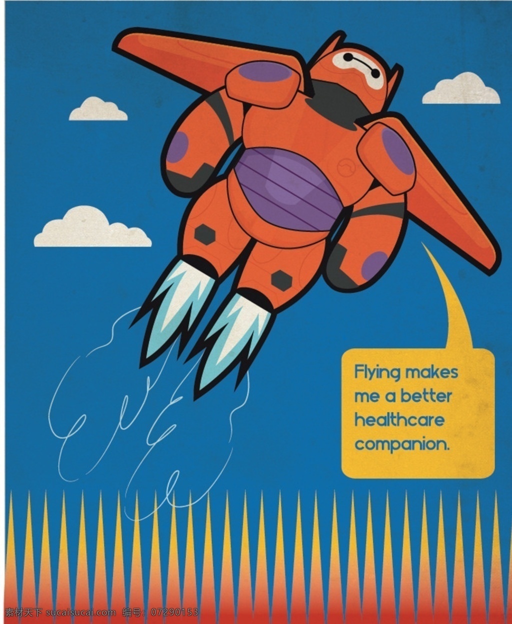 超能 陆战队 大白 超能陆战队 baymax 卡通形象 卡通 动画 海报 迪士尼 disney
