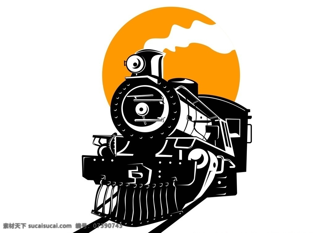火车运输插画 矢量图 火车矢量 线描 白描 素描 火车车厢线描 火车车厢矢量 高铁矢量 动漫动画