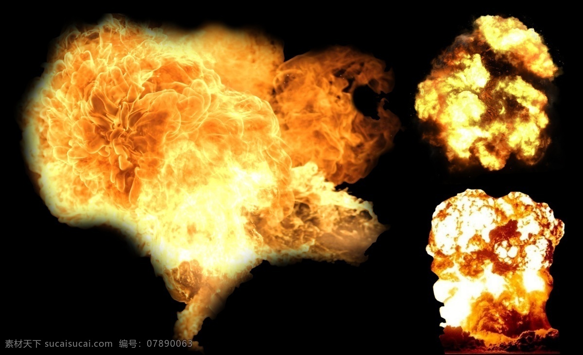 爆炸火焰 烟雾 威力 蘑菇云 核武器 战争 原子弹 燃烧 军事演习 创意元素 分层 源文件