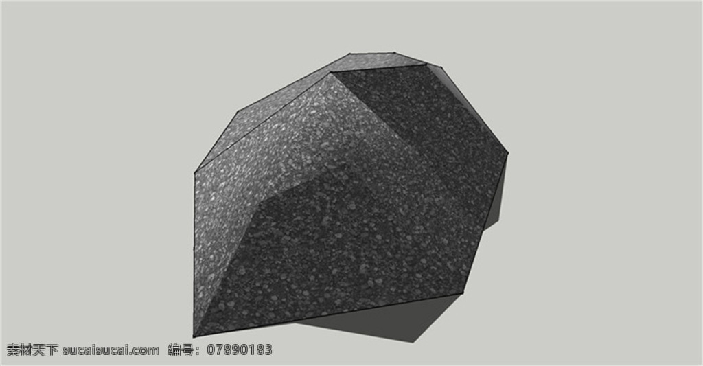 单一 景观 石头 skp 模型 skp模型 草图大师 假山 假山模型 景观素材 园林素材 石头模型 群石 su 草图 大师 石头素材
