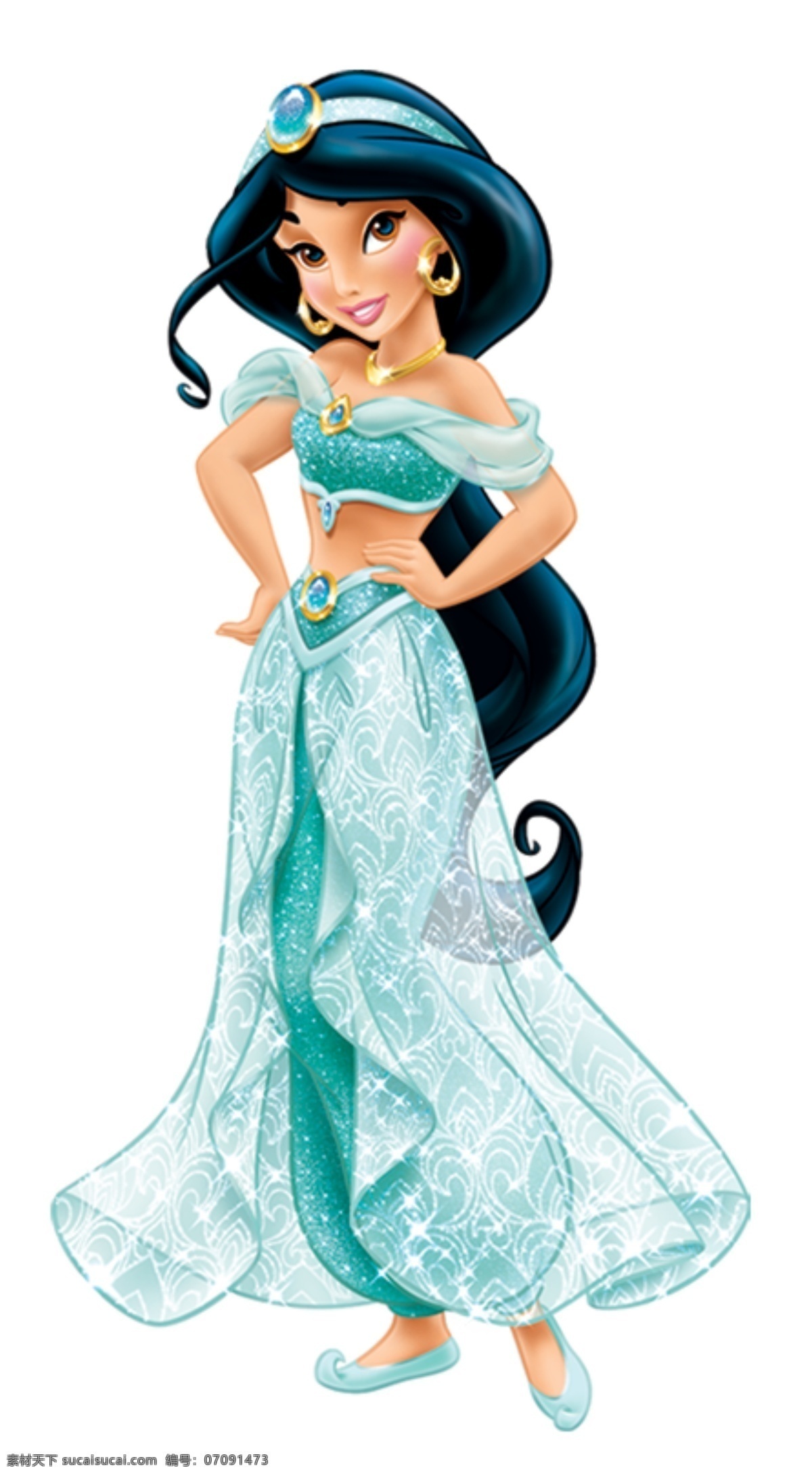 disney 公主 女孩 裙子 白色