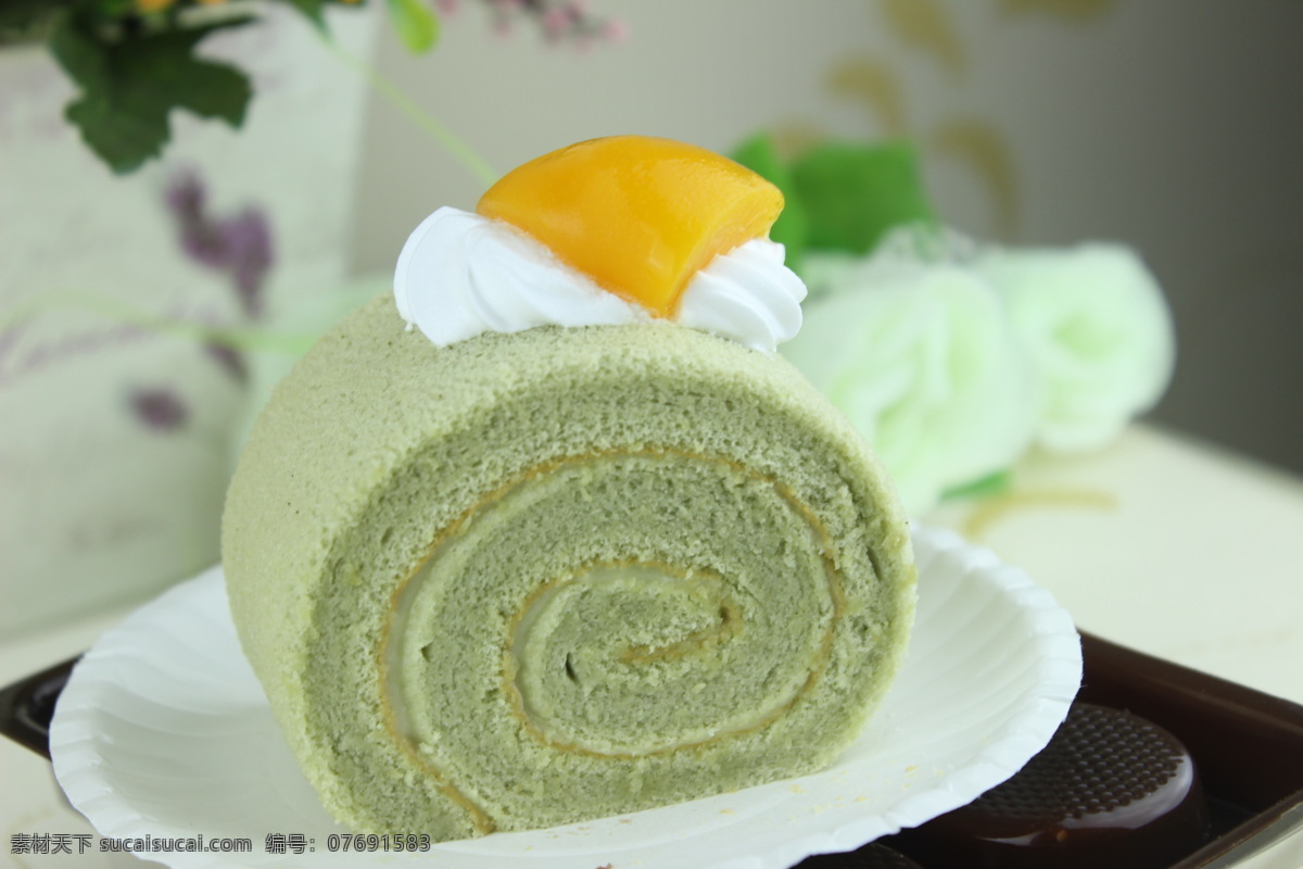 蜜桃 甜品 餐饮美食 西餐美食 蜜桃甜品 水蜜桃 奶油 蛋糕 卷 psd源文件 餐饮素材