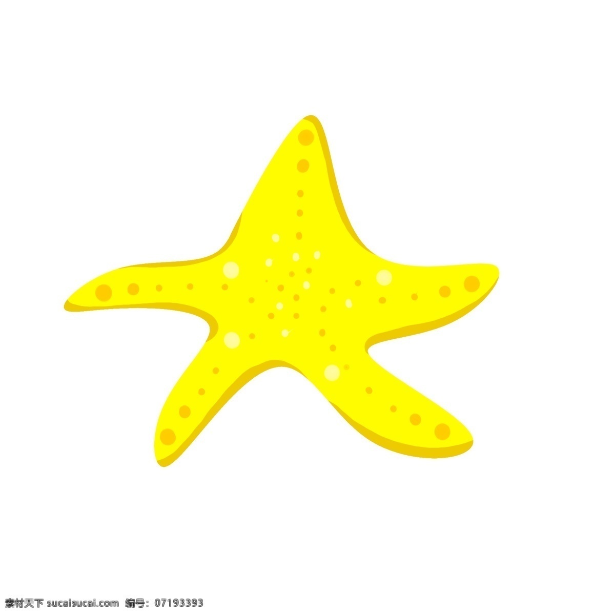 黄色海星 黄色 海星 卡通