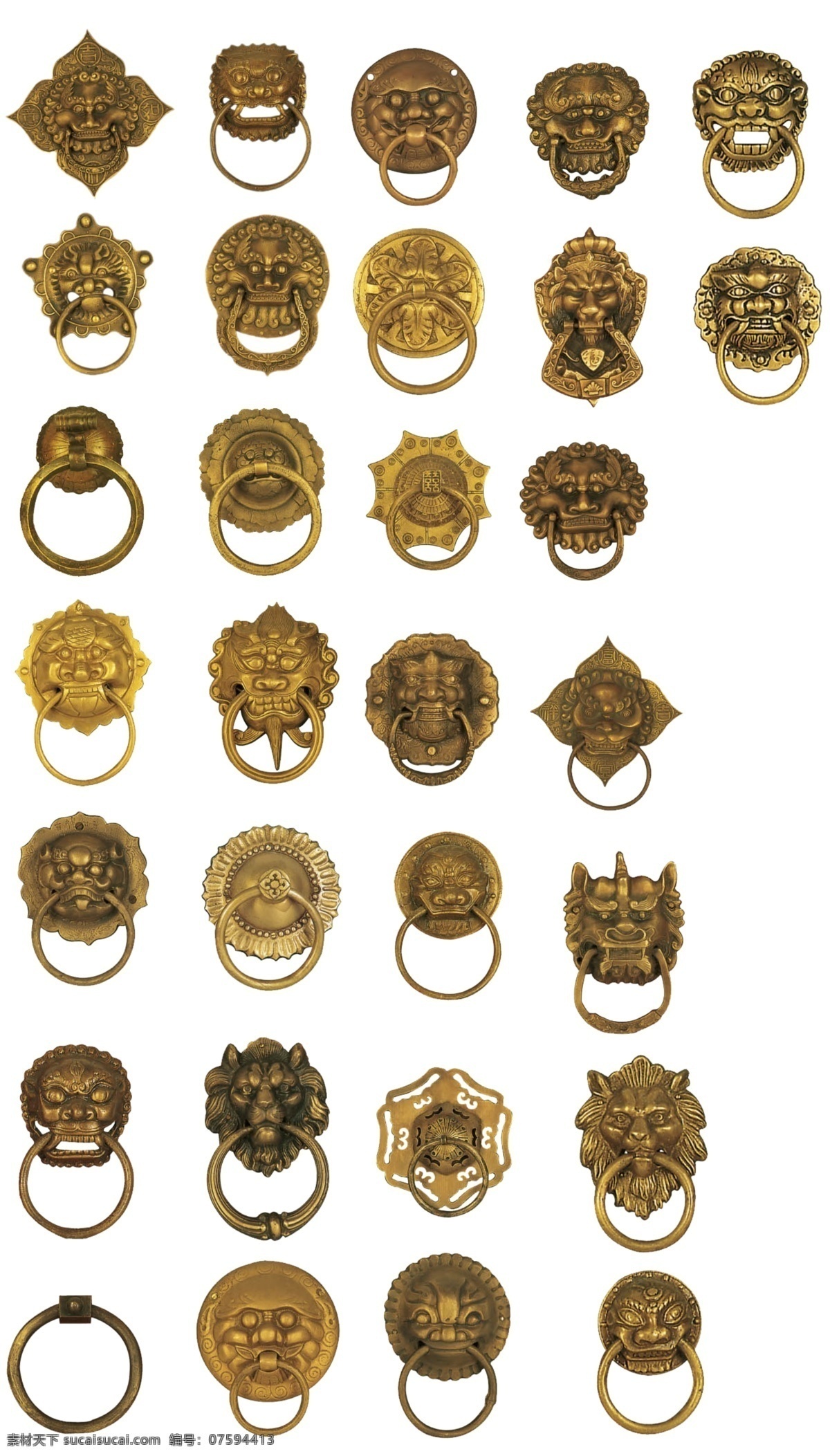 古典 铜牌 铜环 全集 中国风 中式 psd源文件