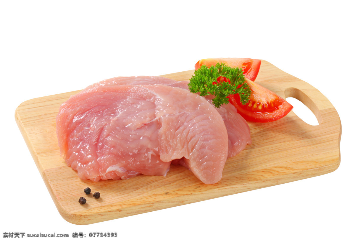 精瘦 鸡肉 花椒 新鲜鸡肉 瘦肉 肉类 香料 食物原料 食材原料 食物摄影 餐饮美食