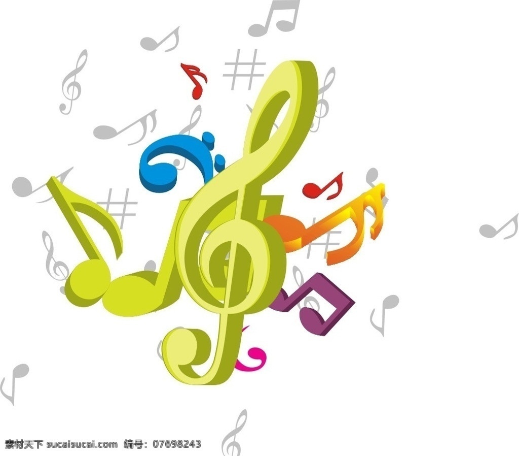 音乐符号 音乐 符号 底纹 唱歌 跳舞 舞蹈音乐 文化艺术 矢量