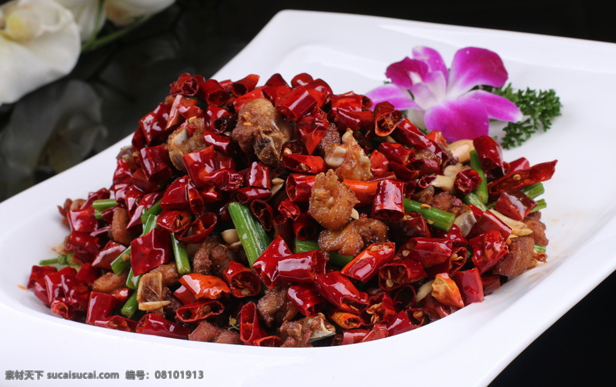 干煸鸡块 歌乐山辣子鸡 辣子鸡丁 辣子鸡块 麻辣鸡块 菜品图 餐饮美食 传统美食