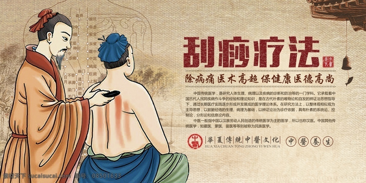 医院展板 医院 医院宣传 医院文化 医院文化宣传 医院宣传栏 中医 刮痧疗法 养生