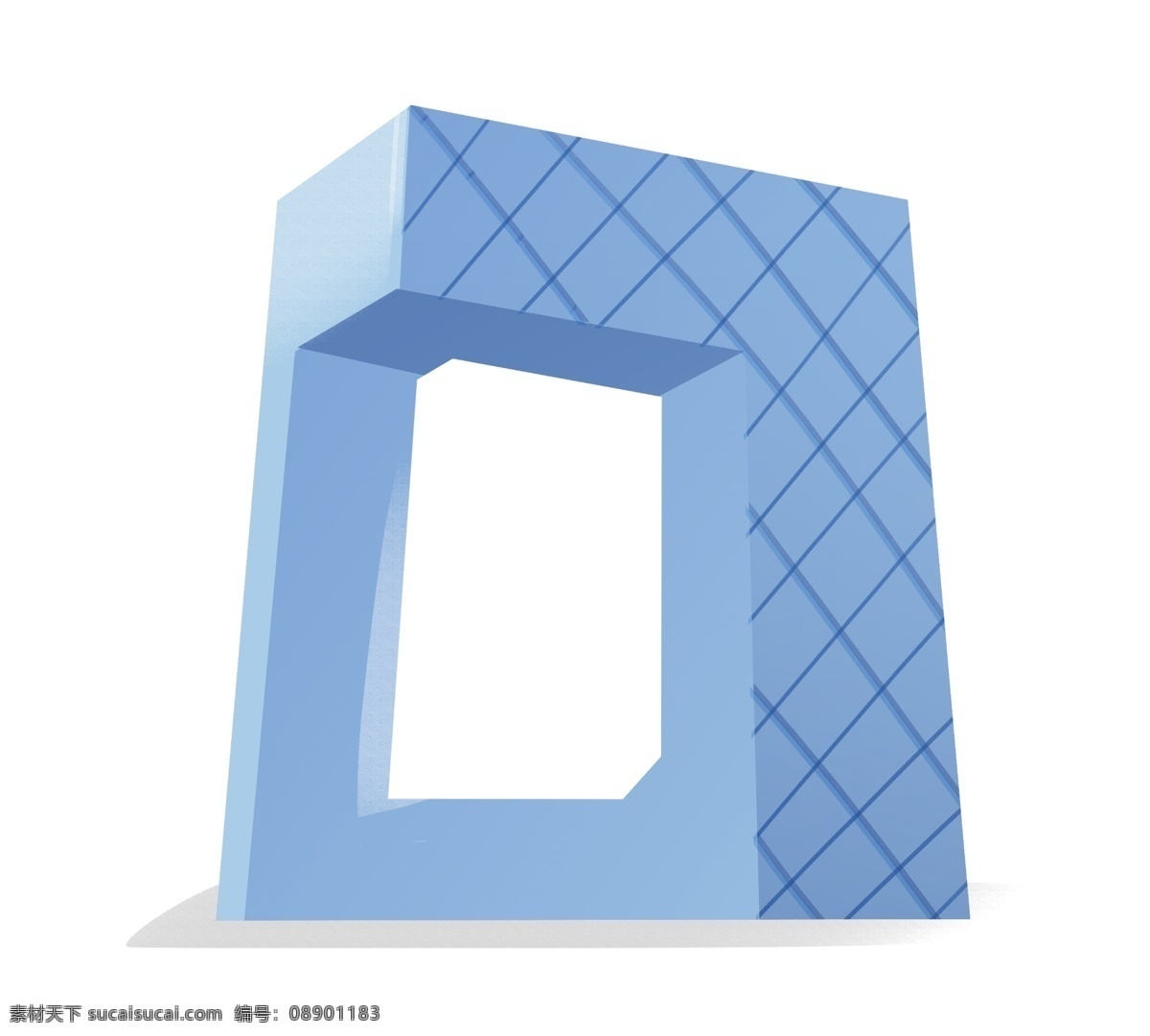 手绘 蓝色 地标 性 建筑 手绘建筑 建筑插画 建筑插图 地标性建筑 插画 蓝色建筑 地标性