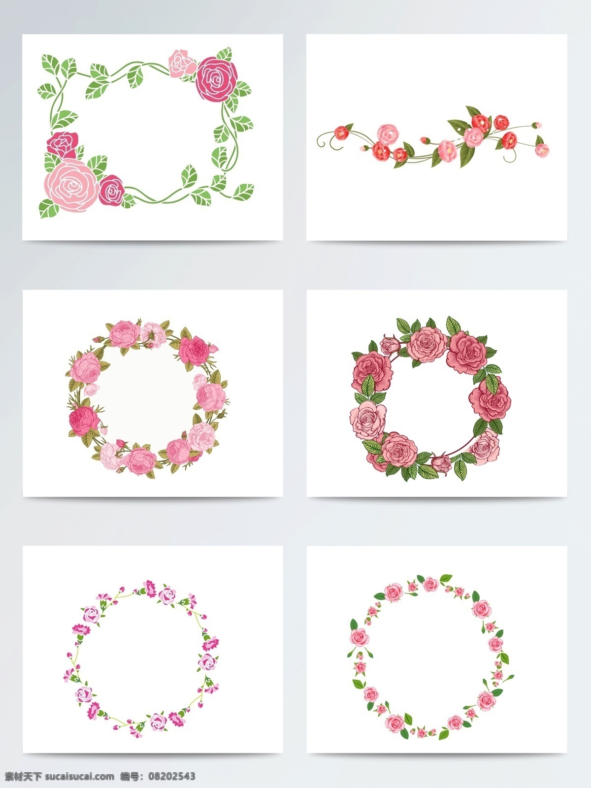 唯美 优雅 玫瑰花 花边 矢量素材 花卉 手绘花边 玫瑰花花边 手绘玫瑰花 玫瑰花边 ai格式 水彩插画 装饰图案 花环