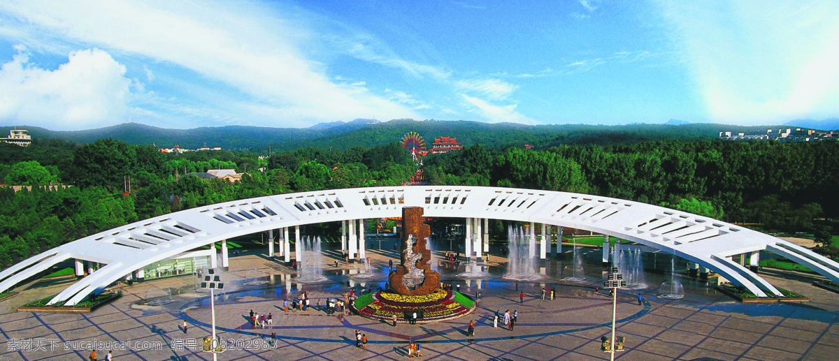 鞍山 二 九 公园 摄影图 照片 城市全景 二一九 二一九公园 公园正门 玉佛苑 旅游摄影 国内旅游