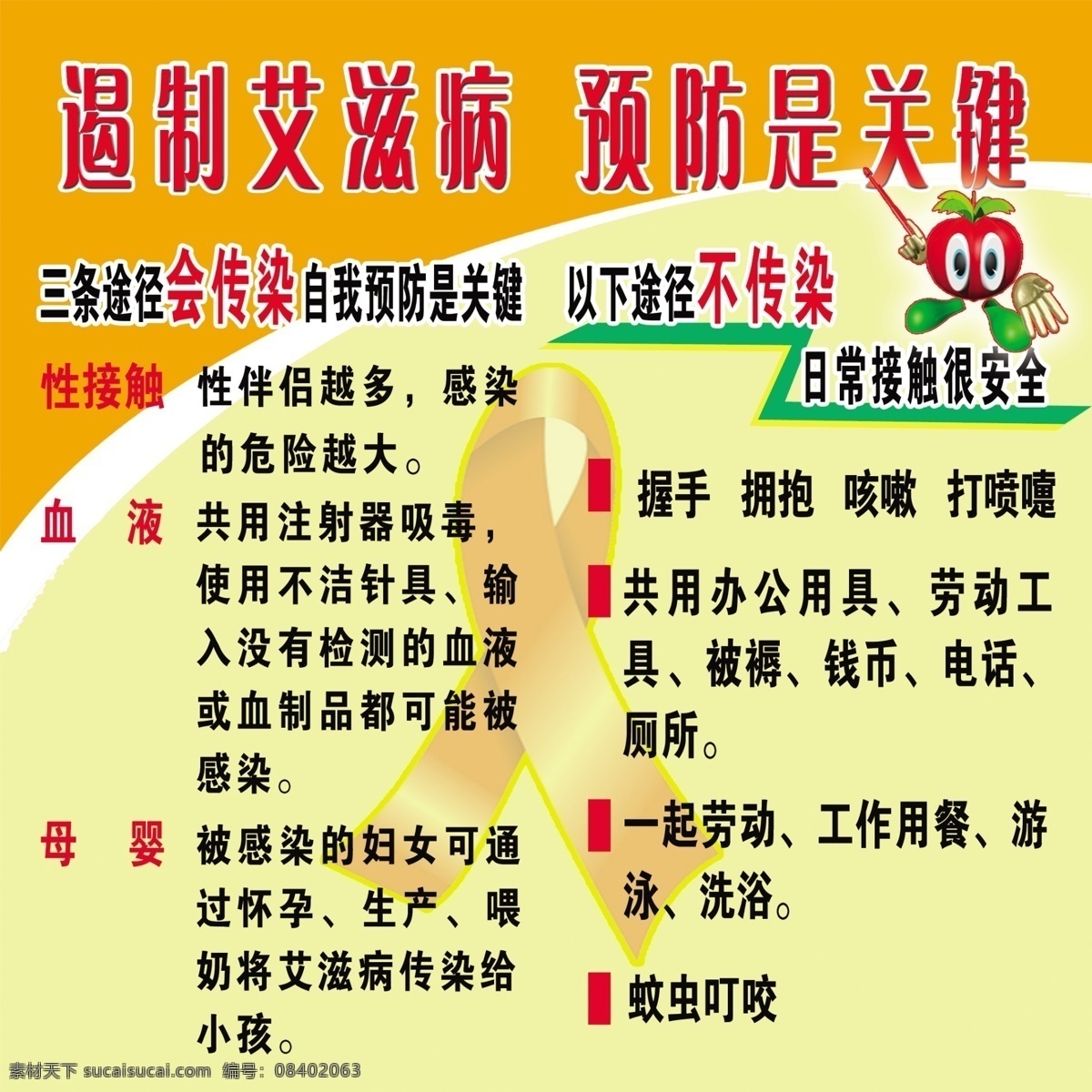 艾滋病 广告设计模板 医院 预防 源文件 展板模板 展板 模板下载 遏制 关键 其他展板设计