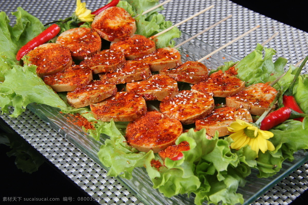 素鸡 烤素鸡 芝麻 辣椒 烤 餐饮美食 传统美食