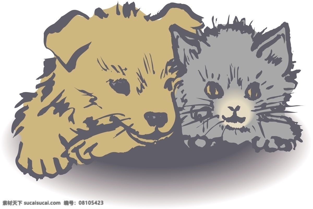动物 玩具 猫咪 狗 矢量 狗狗 家禽 家畜 矢量图 生物 世界 其他矢量图
