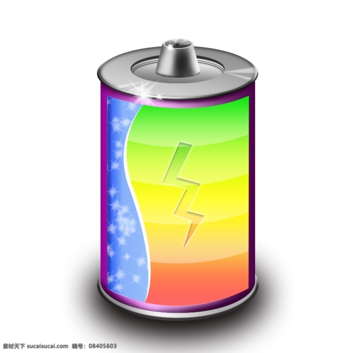 彩色 充电电池 图标 电池 电量 电量图标 手绘