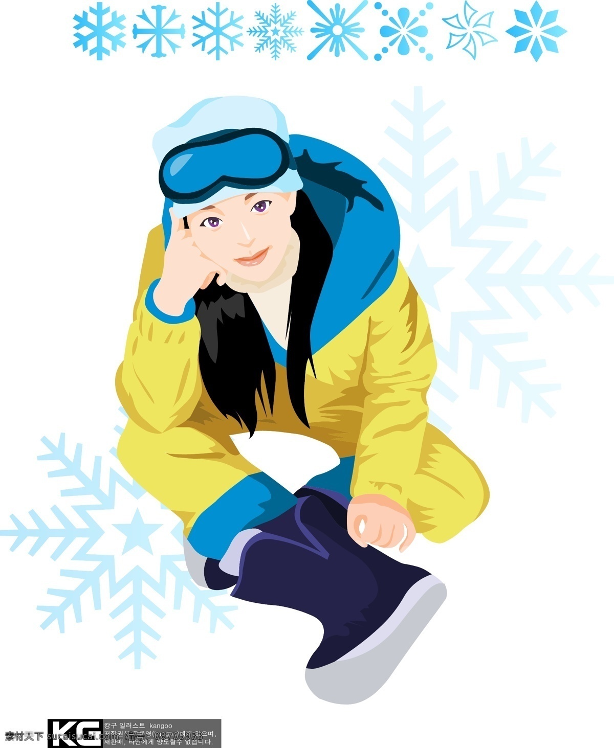 冬季女孩
