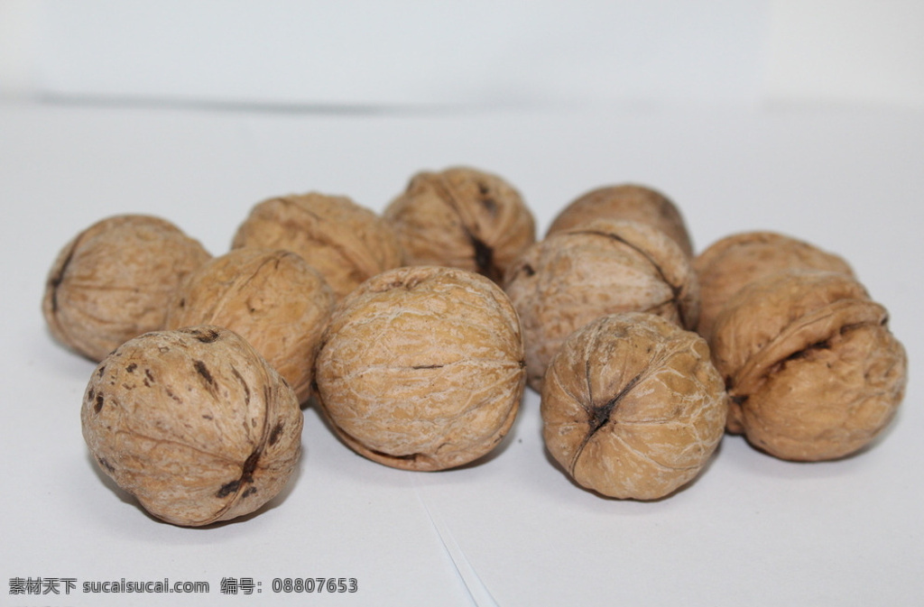 核桃图片 核桃素材 坚果照片 薄皮核桃 纸皮核桃 图片站 餐饮美食