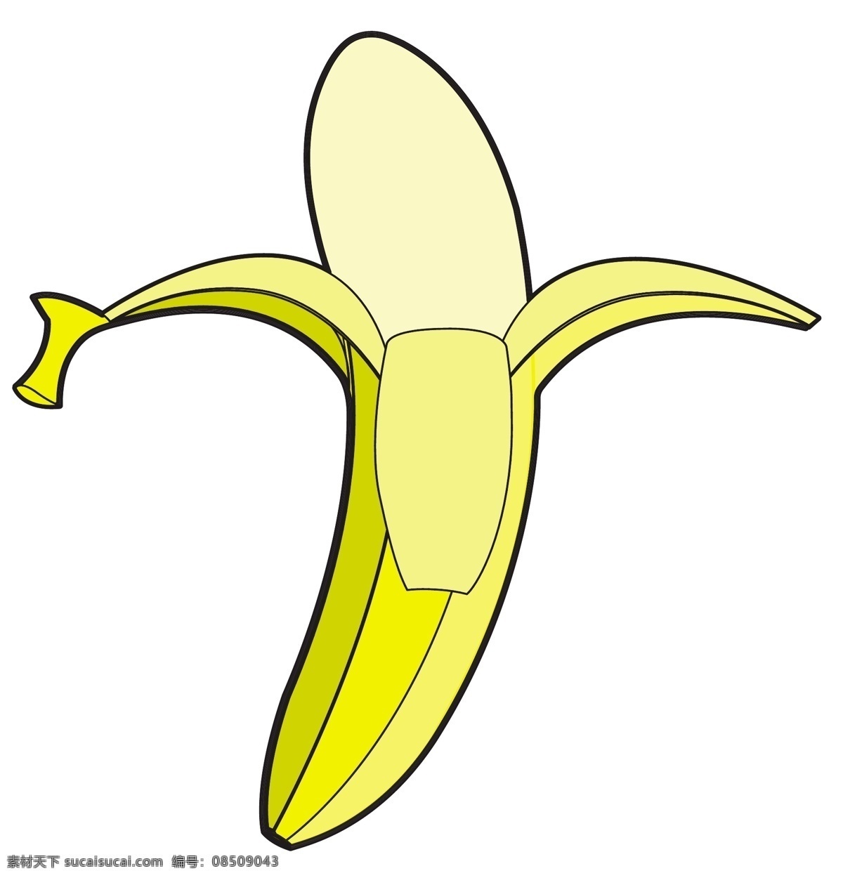 剥香蕉 白色