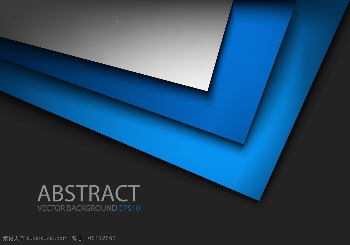 蓝色 科技 信息 背景 图 黑色背景 折线 立体几何 商务时尚背景 矢量图 其他矢量图