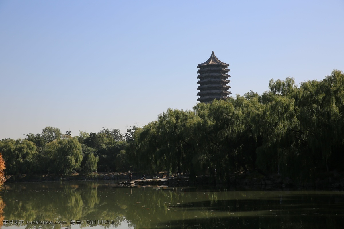 北大 未名湖 博雅塔 校园 风光 风景 北京大学 校园风光 人文 旅游 人文景观 旅游摄影