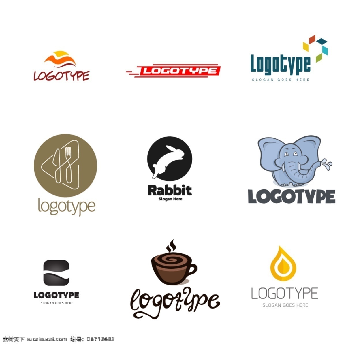 logo 应用 分层 logo欣赏 标志设计 psd源文件 logo设计