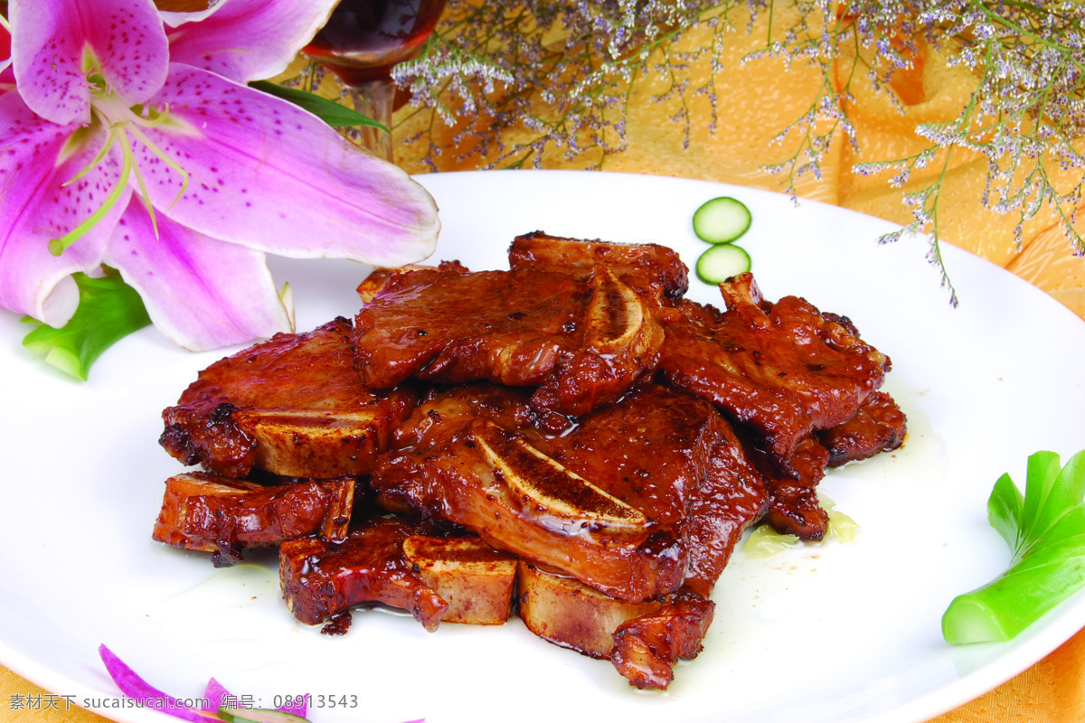 黑椒牛仔骨 骨头煲 骨头 风味仔骨 菜谱高清图片 传统菜 菜 餐饮美食 传统美食