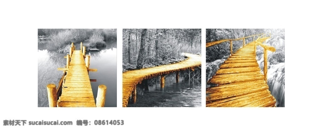 北欧 黄金 桥 三联 画 北欧黄金桥 风景三联画 风景画 剪影 树木剪影 大树剪影 黄金桥 无框画 简约画 美术 绘画 客厅装饰画 三联画 餐厅画 墙画 挂画 三条屏 风景无框画 简欧无框画 室内广告设计