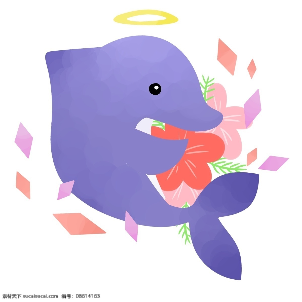 清新 可爱 卡通 日 系 唯美 植物 鱼 通用 动物 日系