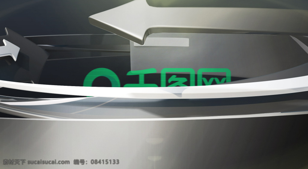 三维 立体 扭曲 旋转 箭头 展示 logo 模板 黑色风格 3d动画 大气 揭示logo 闪光 震撼开场 三维箭头