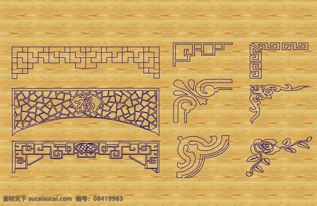 矢量花纹 矢量纹理 传统纹理 木雕纹 背景花纹 木板纹理 底纹 花纹 传统 传统元素 花纹花边 底纹边框 矢量