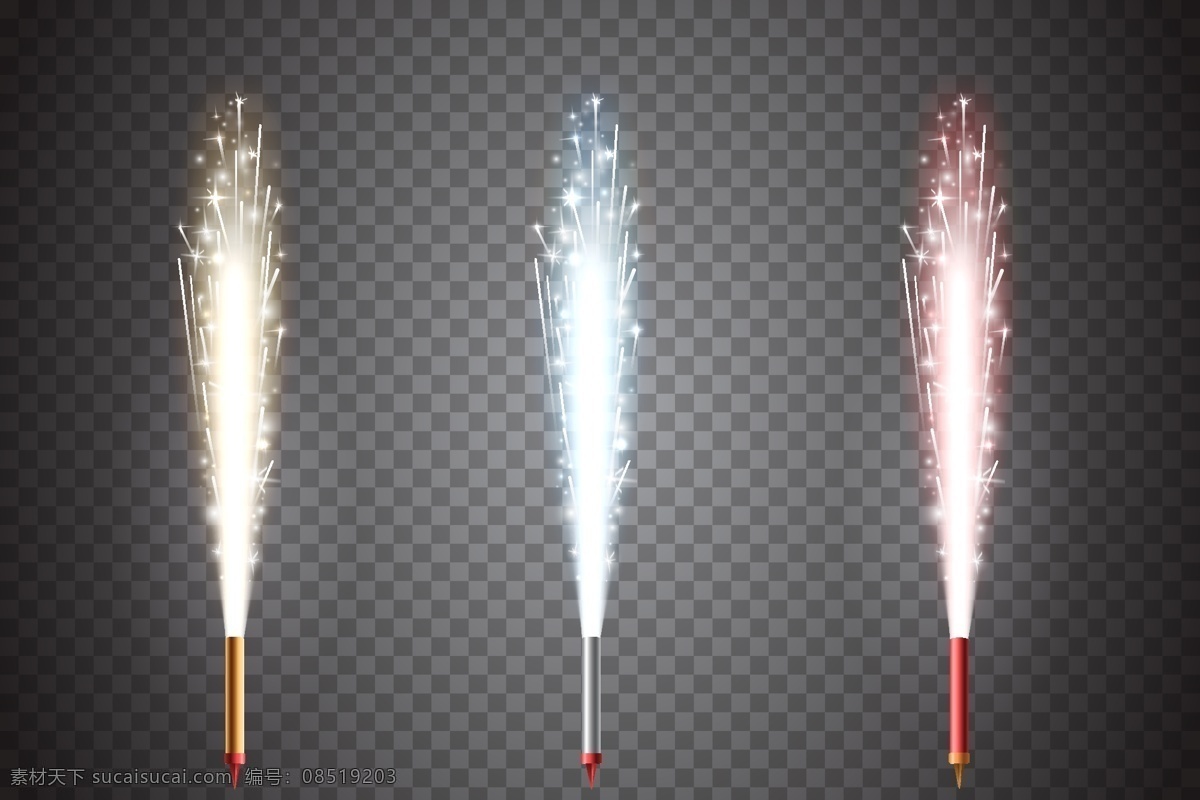 烟花素材 烟火 烟花 矢量 节日素材 节日烟花