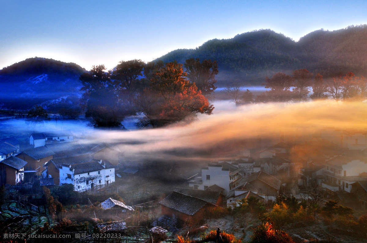 美丽 风景 高清 美丽风景 风景图片 光影 情愫 诗情石潭 新农村 彩云绕山村 燕子 自然生态 高清图片 自然风景 自然景观