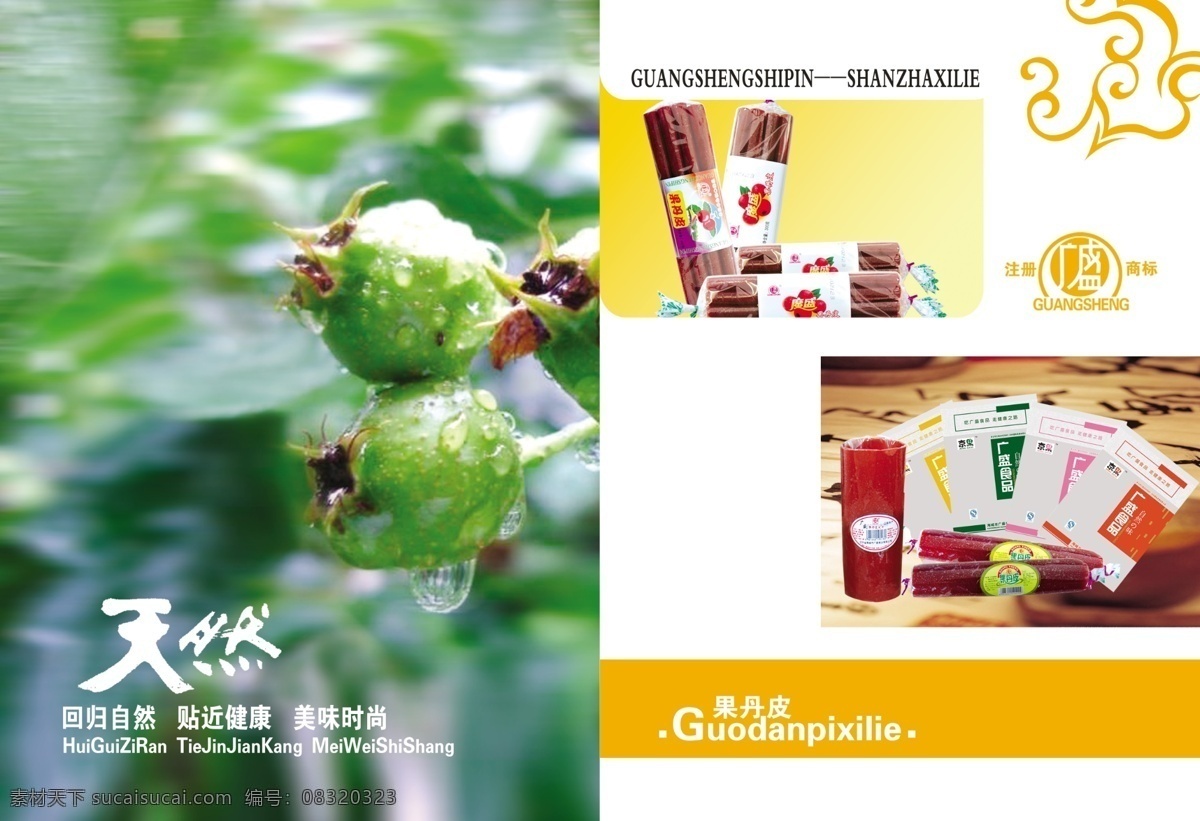 广 盛 食品 有限公司 果丹皮 样本 内页 分层 广告设计模板 画册设计 源文件库 其他画册封面