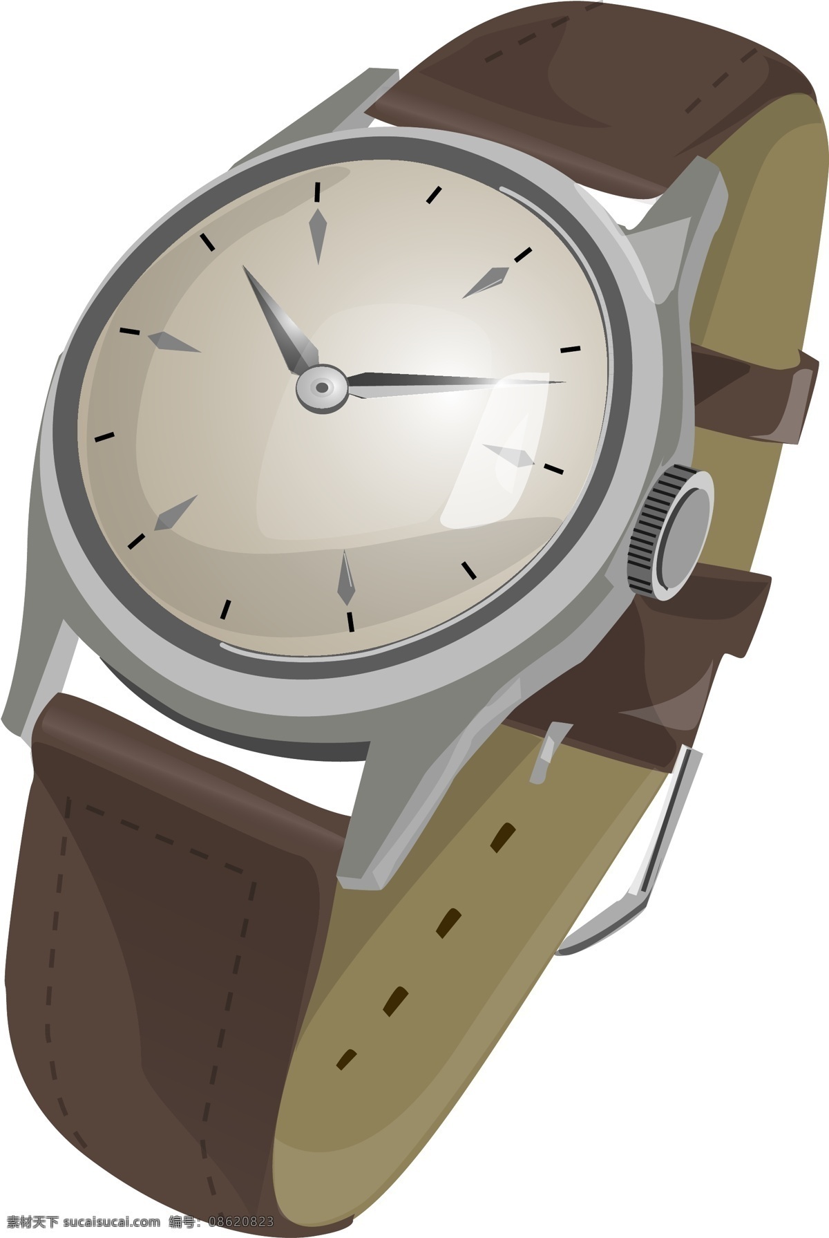 手表矢量素材 手表 腕表 时间 时钟 腕关节 晚 附件 生活百科 生活用品