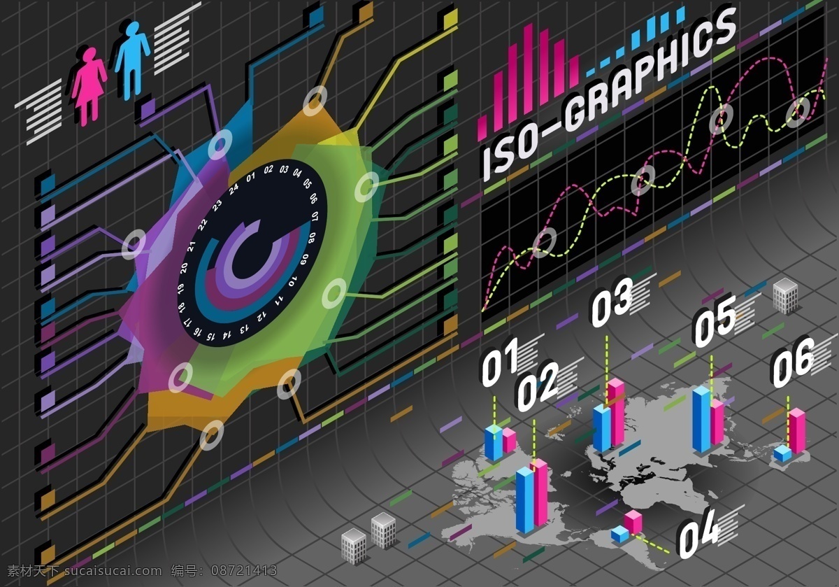 矢量 信息 图表 底纹背景 立体背景 矢量图表 图表设计 信息图表 其他矢量图