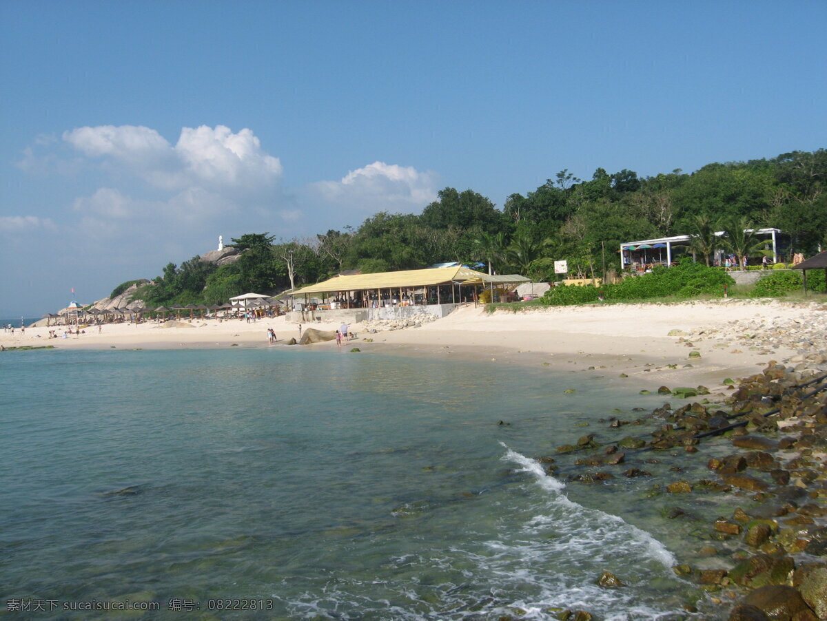 海边一角 海边 石头 海滩 亭子 小岛 自然风景 自然景观