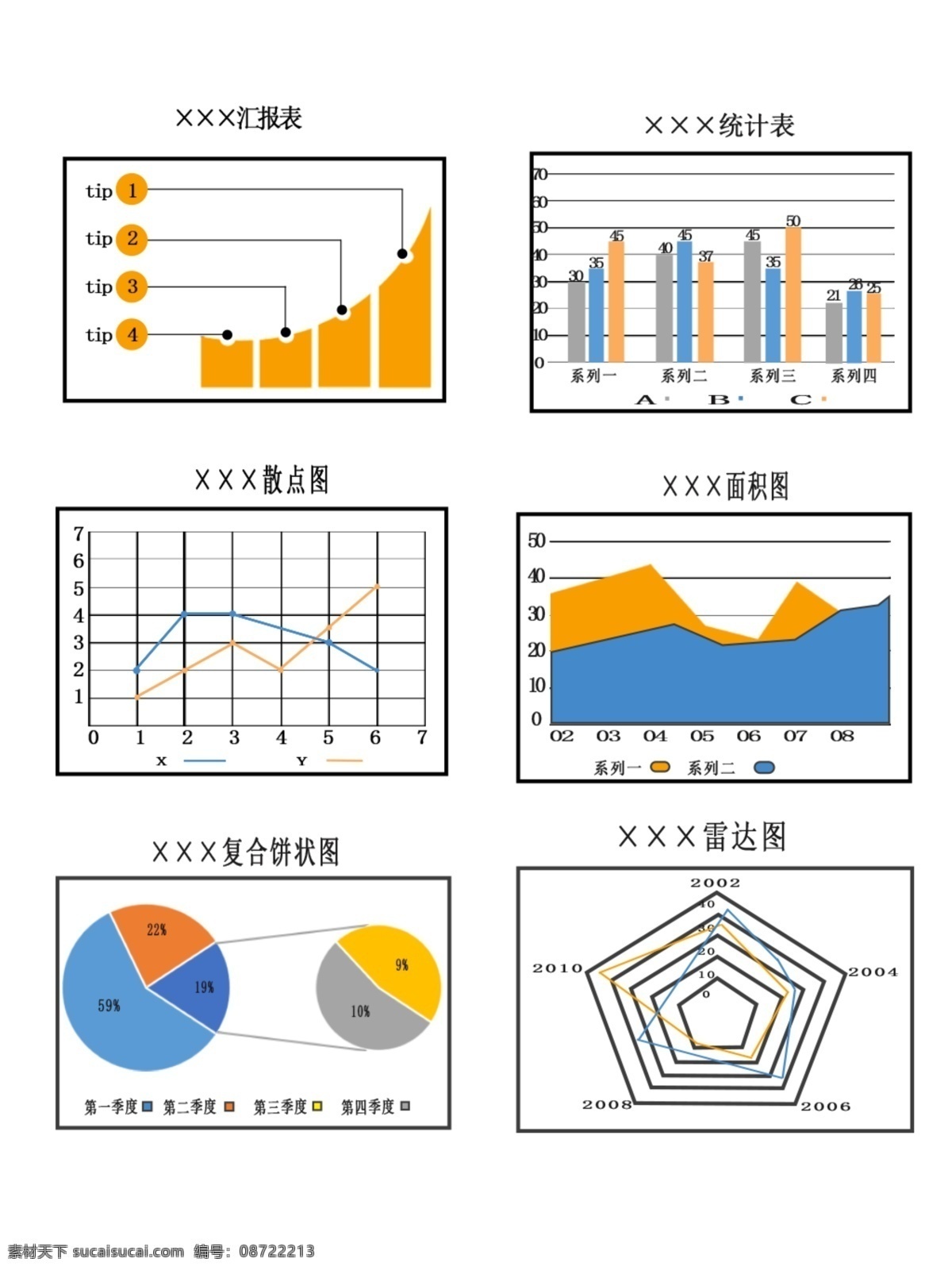 商务 风格 统计 图 柱状 圆饼 状 商用 商务风 ppt统计图 条形 线性 可商用 圆饼状
