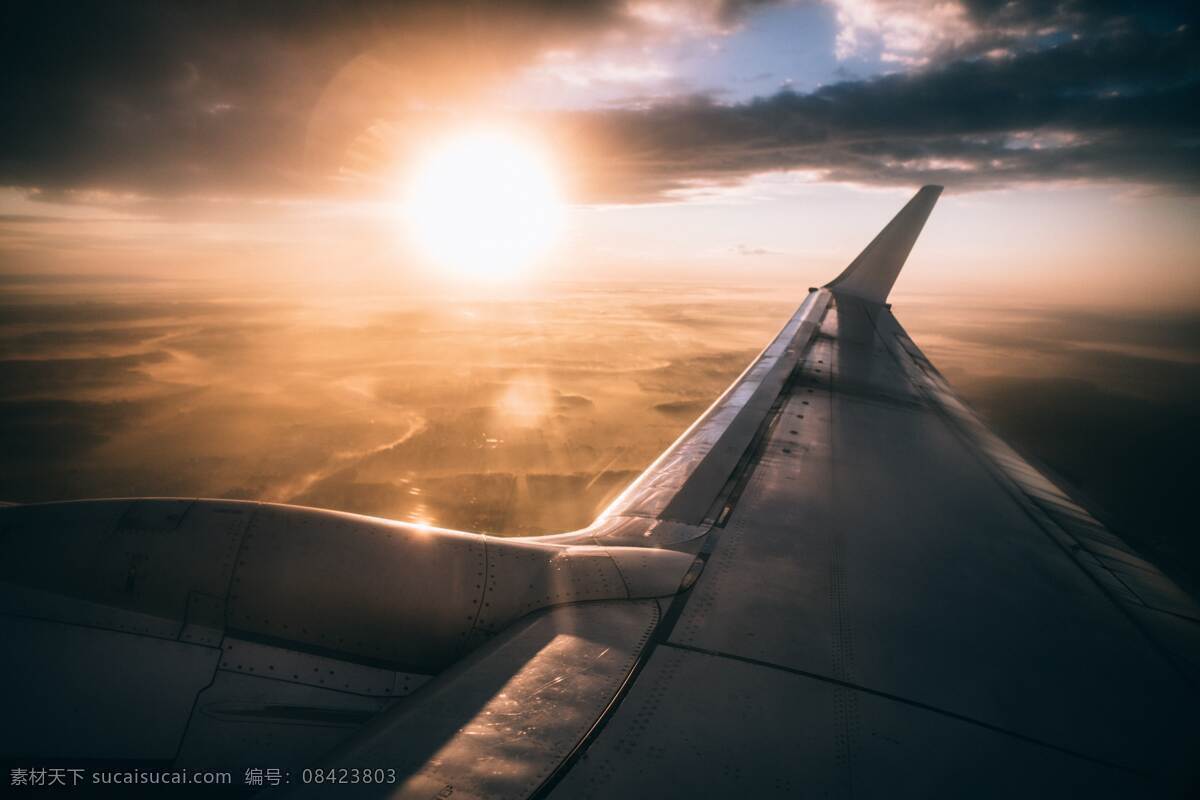 飞机翅膀 飞机 翅膀 航空 天空 云彩 太阳 旅游摄影 自然风景